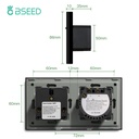 BSEED Wifi-s okos fényerő-szabályzó Wifi-s EU konnektorral, üveg előlap 6