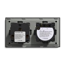 BSEED Wifi-s okos fényerő-szabályzó Wifi-s EU konnektorral, üveg előlap 7