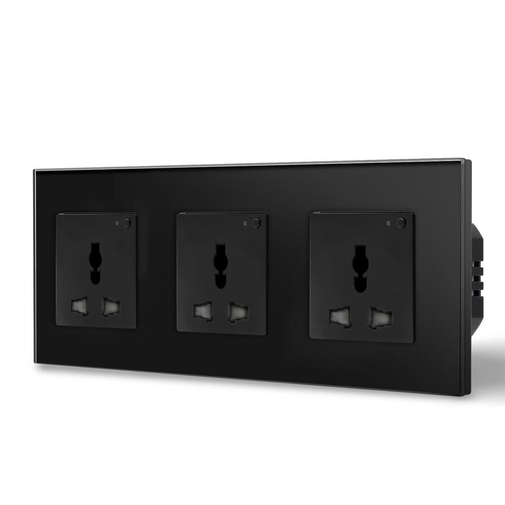 BSEED Wifi-s multifunkciós okoskonnektor, üveg előlap, 1–4 dugalj 9