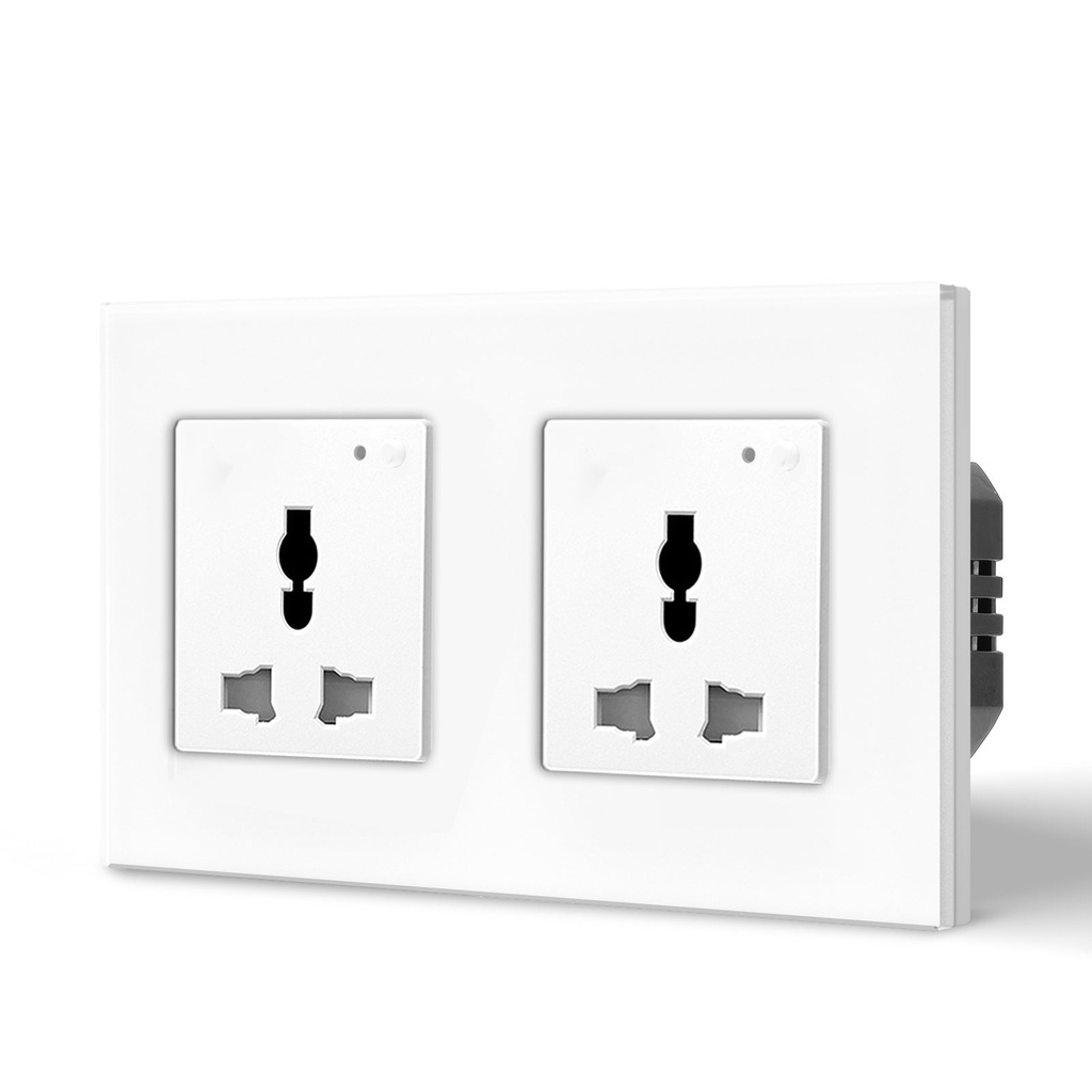 BSEED Wifi-s multifunkciós okoskonnektor, üveg előlap, 1–4 dugalj 15