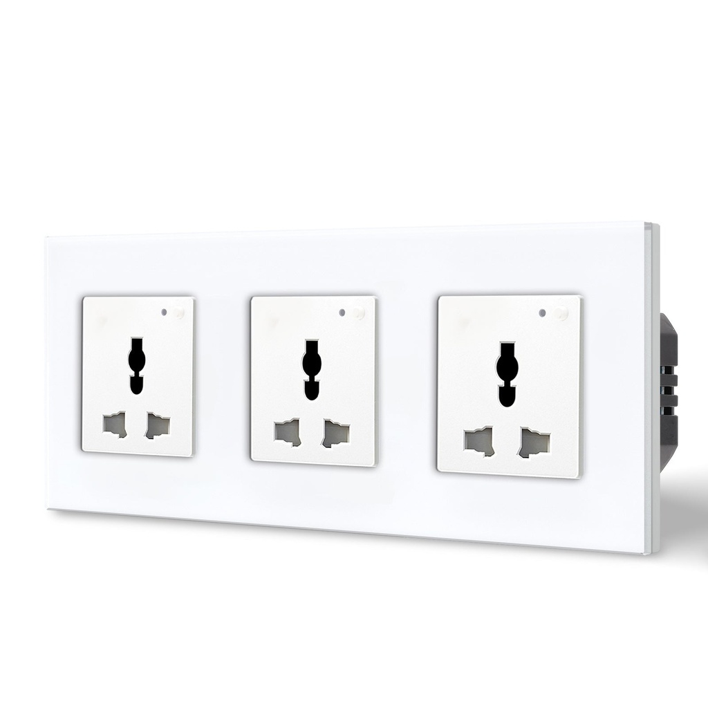 BSEED Wifi-s multifunkciós okoskonnektor, üveg előlap, 1–4 dugalj 17