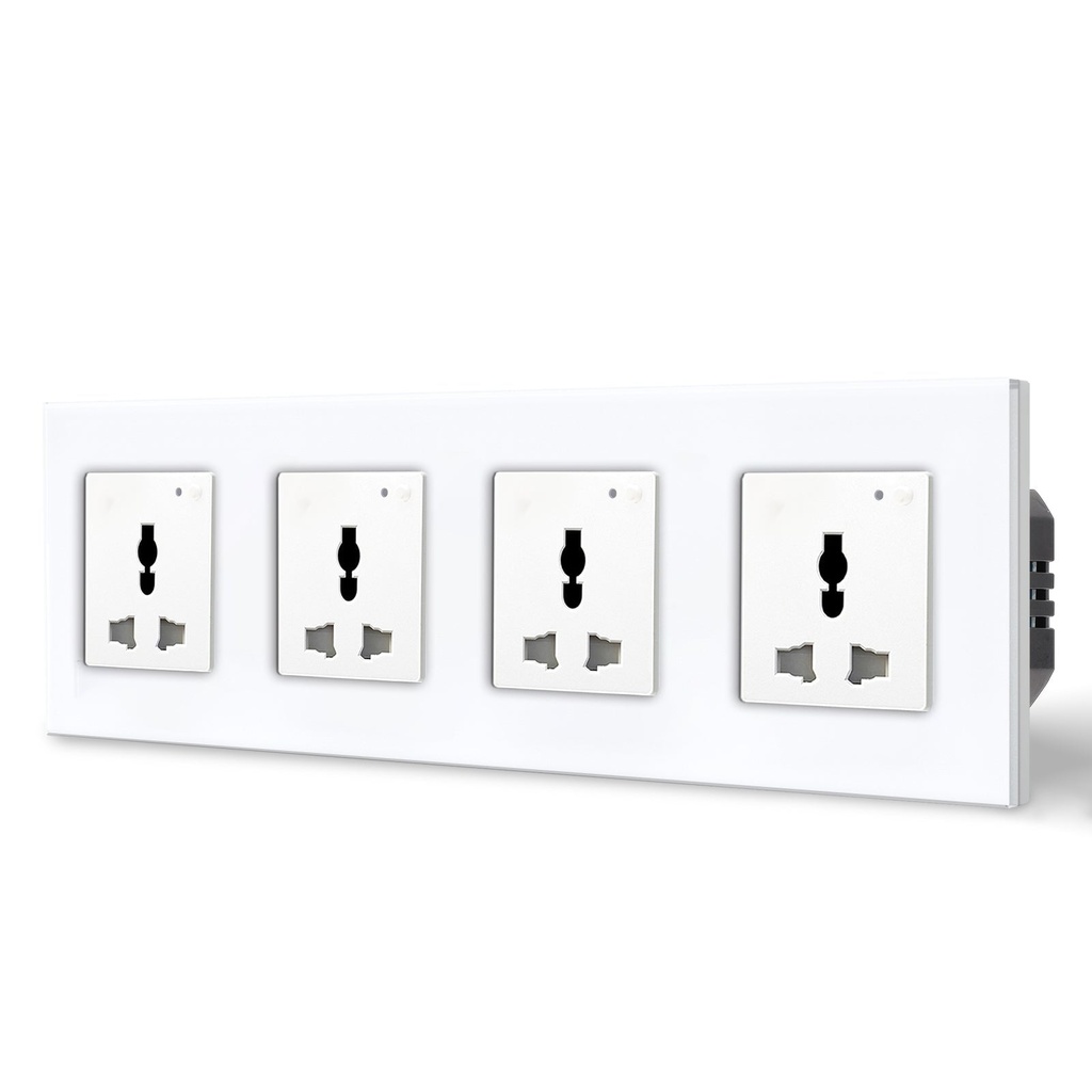 BSEED Wifi-s multifunkciós okoskonnektor, üveg előlap, 1–4 dugalj 19