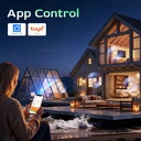 BSEED Wifi-s okos redőnykapcsoló, üveg előlap, függőleges kivitel 2