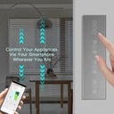 BSEED Wifi-s villanykapcsoló tripla redőnykapcsolóval, 299 mm 7