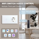 BSEED Wifi-s okos villanykapcsoló EU konnektorral, csoportvezérléssel 8