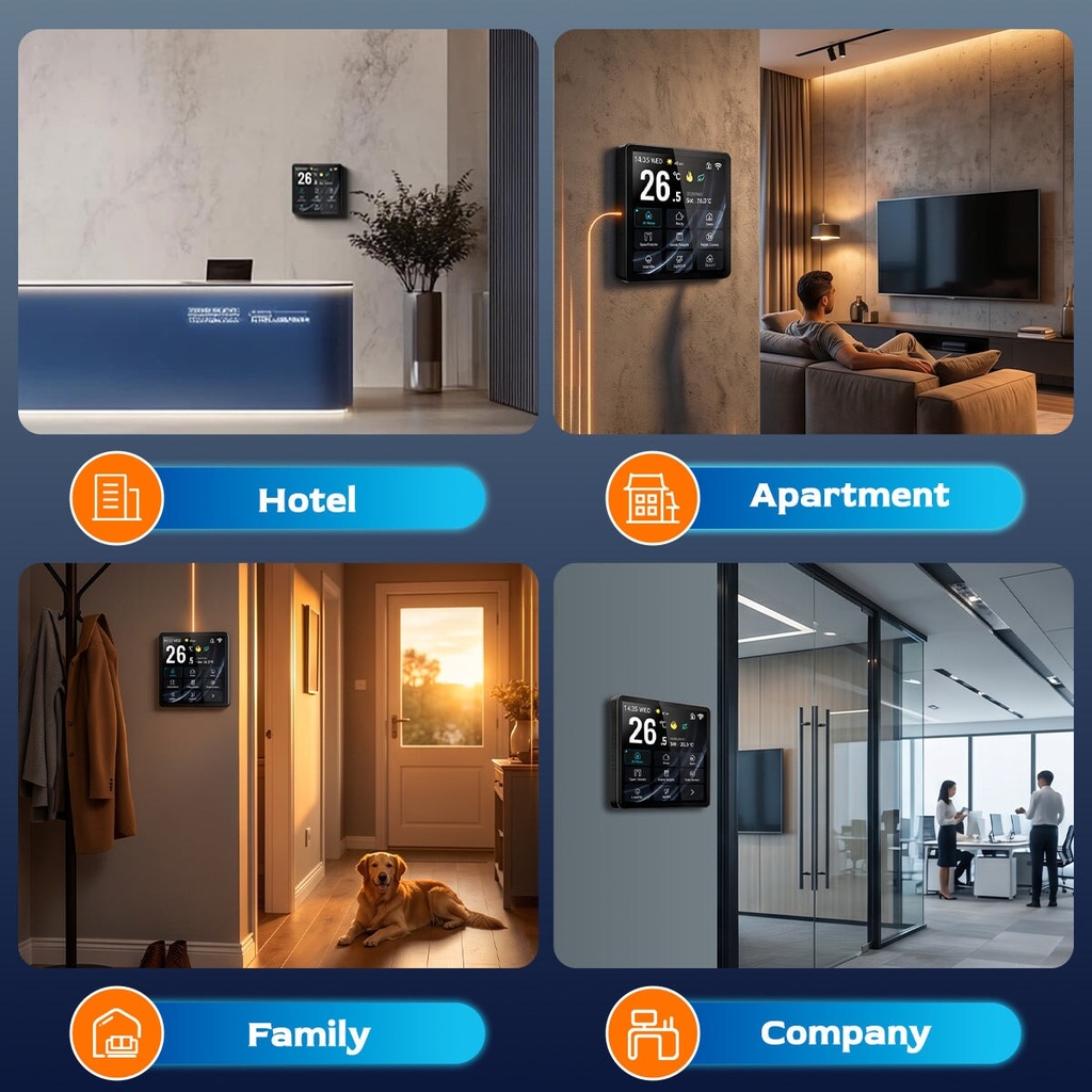 BSEED Wifi-s multifunkciós okos vezérlőpanel padlófűtéshez 3