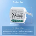 BSEED Wifi-s okos kapcsolómodul villanykapcsolóhoz, 2–4 csatornás 10