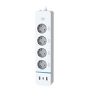BSEED Wifi-s okos elosztó 4 külön vezérelhető aljzattal, fogyasztásméréssel, 30W USB/Type-C 10