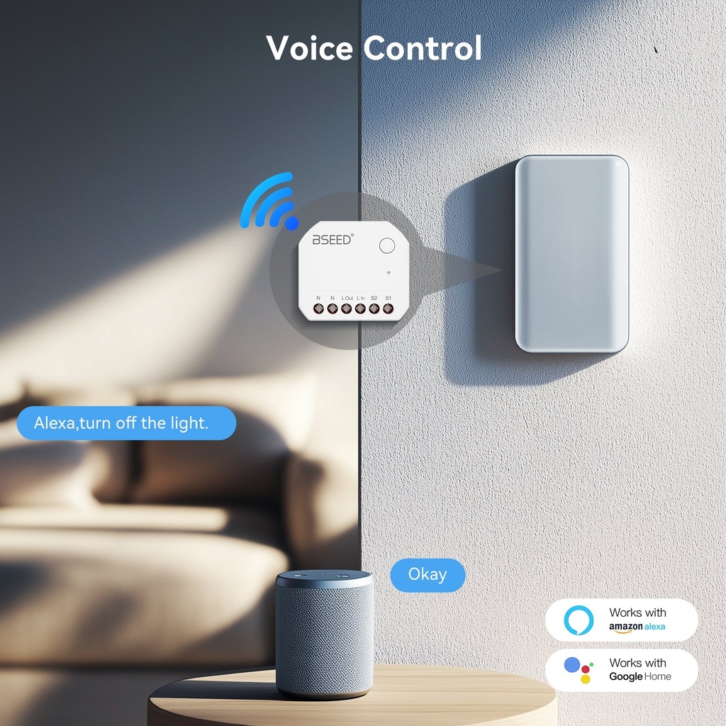 BSEED Wifi-s okos kapcsolómodul, Tuya kompatibilis 7