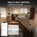 BSEED Wifi-s érintős villanykapcsoló fényerő-szabályzóval, 157 mm-es üveg előlap 8