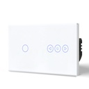 BSEED Wifi-s érintős villanykapcsoló fényerő-szabályzóval, 157 mm-es üveg előlap 16