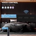 BSEED Wifi-s érintős hármas redőnykapcsoló, 228 mm-es kristályüveg panel 2