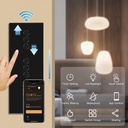 BSEED Wifi-s érintős hármas redőnykapcsoló, 228 mm-es kristályüveg panel 3