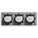 BSEED Wifi-s érintős hármas redőnykapcsoló, 228 mm-es kristályüveg panel 15