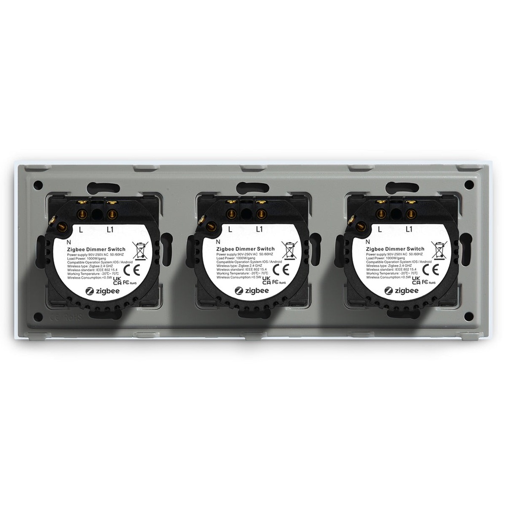 BSEED Zigbee hármas érintős fényerő-szabályzó, 228 mm 16