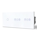 BSEED Wifi-s érintős villanykapcsoló dupla redőnykapcsolóval, 228 mm 15