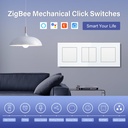 BSEED hármas Zigbee-s okos villanykapcsoló (nullvezetékes), átjáróval 1