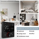 BSEED Wifi-s érintős padlófűtés-termosztát forgatógombbal, fogyasztásméréssel 9