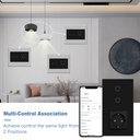 BSEED Zigbee érintős villanykapcsoló hagyományos EU konnektorral, 157 mm 4