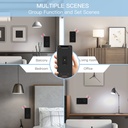 BSEED Zigbee érintős villanykapcsoló hagyományos EU konnektorral, 157 mm 6