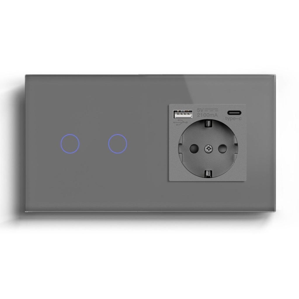 BSEED Zigbee villanykapcsoló (nullvezeték nélkül) EU konnektorral, USB-C töltővel 17