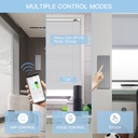 BSEED Wifi-s hármas érintős redőnykapcsoló, 228 mm-es üveg előlap 2
