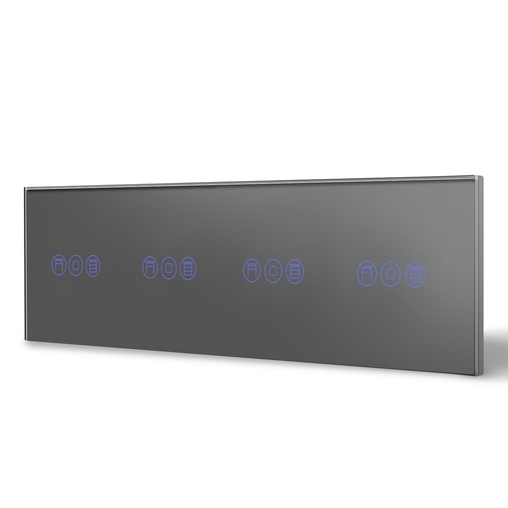 BSEED Wifi-s négyes érintős redőnykapcsoló, hangvezérlés, 299 mm 8