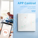 BSEED Wifi-s érintős padlófűtés-termosztát beépített LED kijelzővel, háttérvilágítással 6