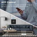 BSEED Wifi-s érintős LED kijelzős padlófűtés-termosztát 2