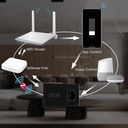 BSEED Zigbee-s fényerő-szabályzó Zigbee-s EU konnektorral, üveg előlap 4