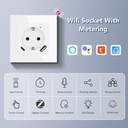 BSEED Zigbee okos EU konnektor USB + USB-C töltővel, fogyasztásméréssel 5