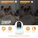 BSEED Wifi-s beltéri IP kamera (Tuya), automatikus követéssel, 2 MP / 3 MP 9