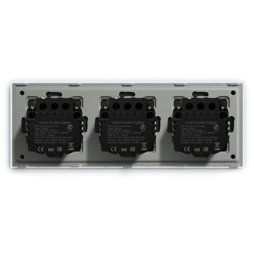 BSEED Zigbee okos EU konnektor USB + USB-C töltővel, fogyasztásméréssel 16
