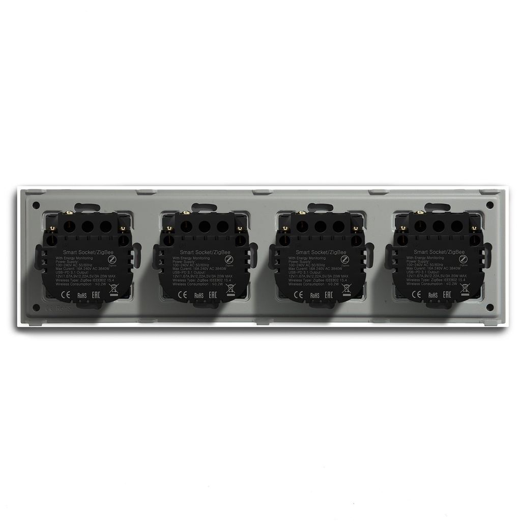 BSEED Zigbee okos EU konnektor USB + USB-C töltővel, fogyasztásméréssel 18