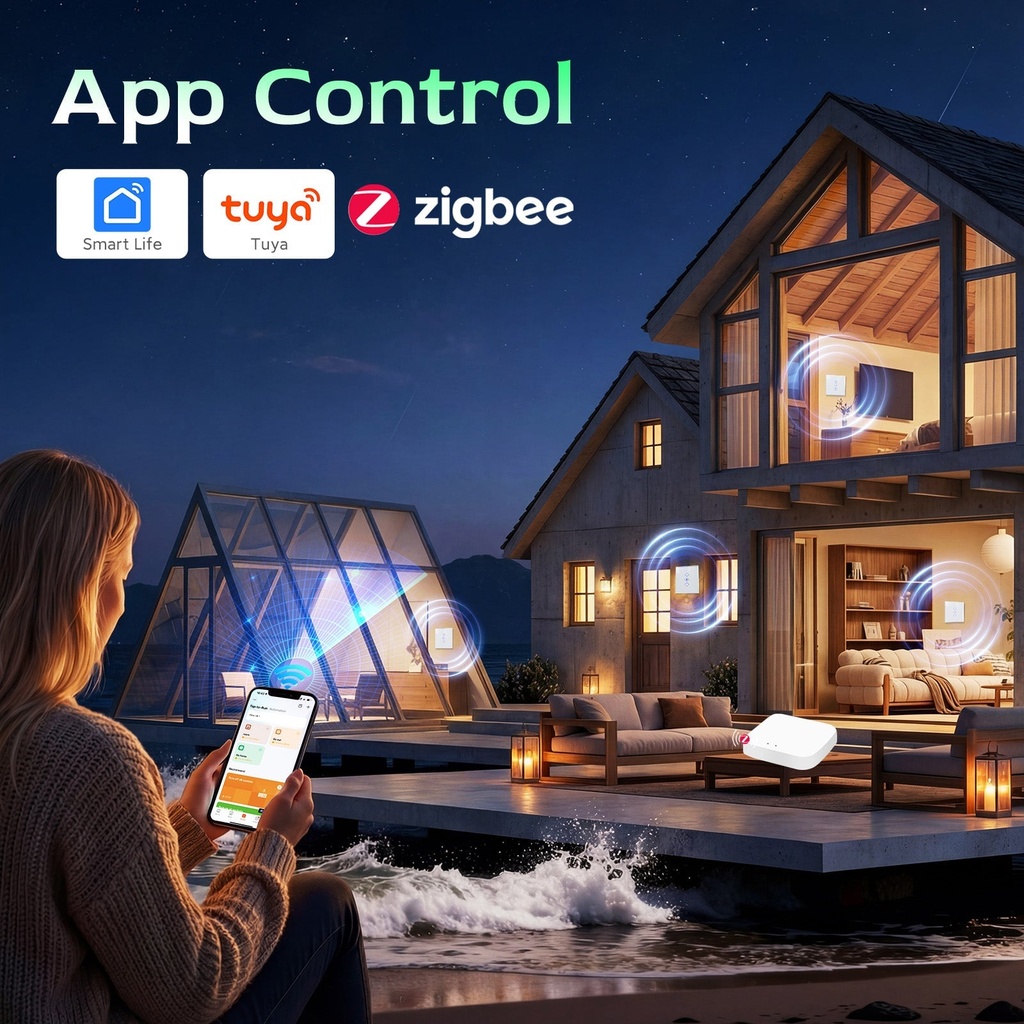 BSEED Zigbee érintős okos redőnykapcsoló 6