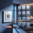 BSEED Zigbee-s okos EU konnektor, Alexa és Google kompatibilis 2