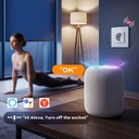 BSEED Zigbee-s okos EU konnektor, Alexa és Google kompatibilis 5