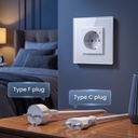 BSEED Zigbee-s okos EU konnektor, Alexa és Google kompatibilis 6