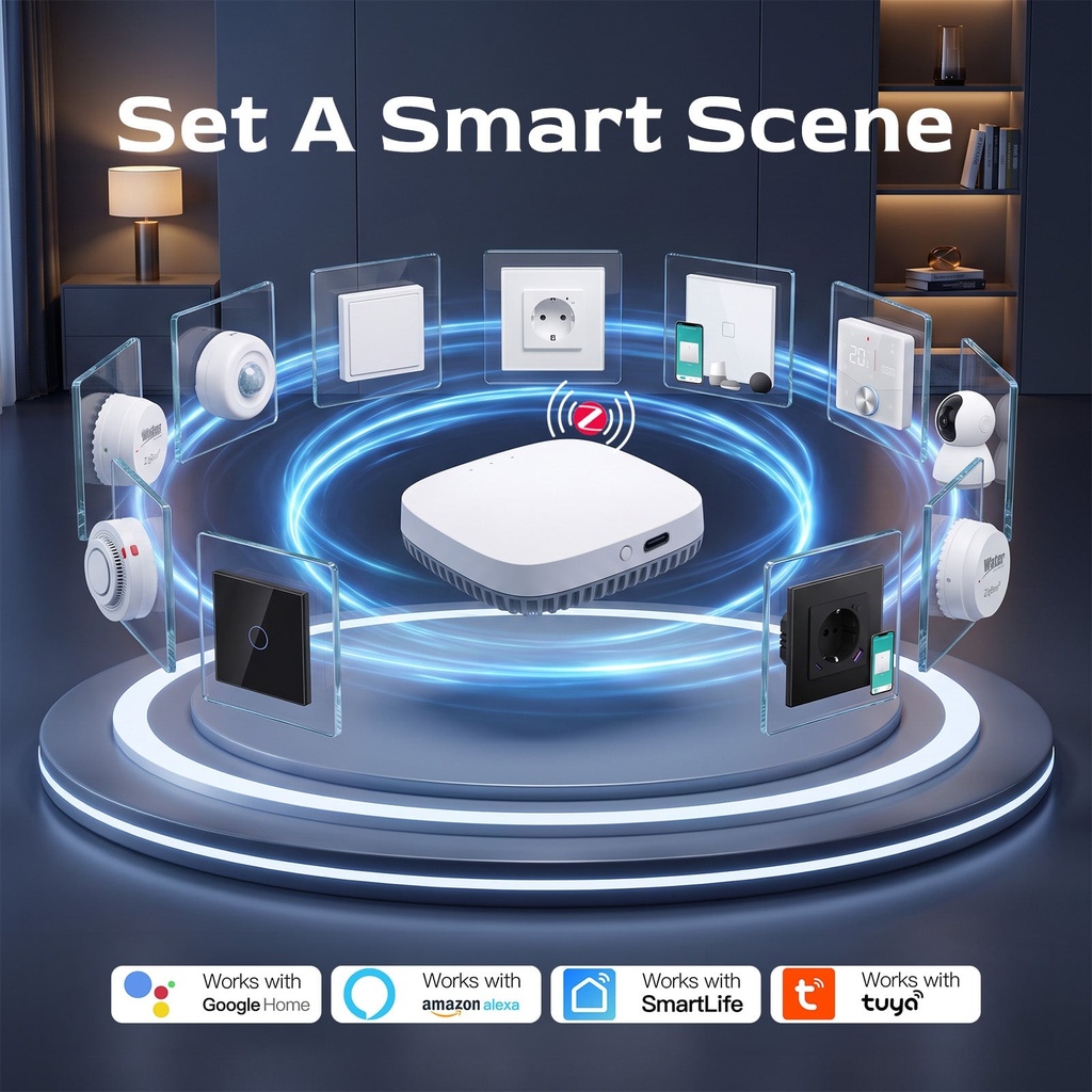 BSEED Zigbee-s okos EU konnektor, Alexa és Google kompatibilis 8
