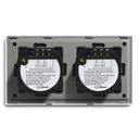 BSEED Zigbee dupla érintős redőnykapcsoló, 157 mm-es üveg előlap 11