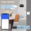 BSEED Zigbee-s okos villanykapcsoló (nullvezeték nélkül), üveg előlap 3