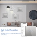 BSEED Zigbee-s okos villanykapcsoló (nullvezeték nélkül), üveg előlap 8