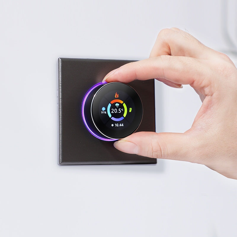 BSEED Zigbee padlófűtés-termosztát forgatógombbal, háttérvilágítással 1
