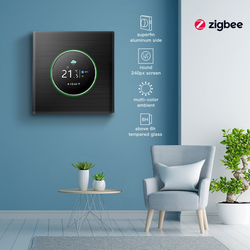 BSEED Zigbee padlófűtés-termosztát forgatógombbal, háttérvilágítással 2