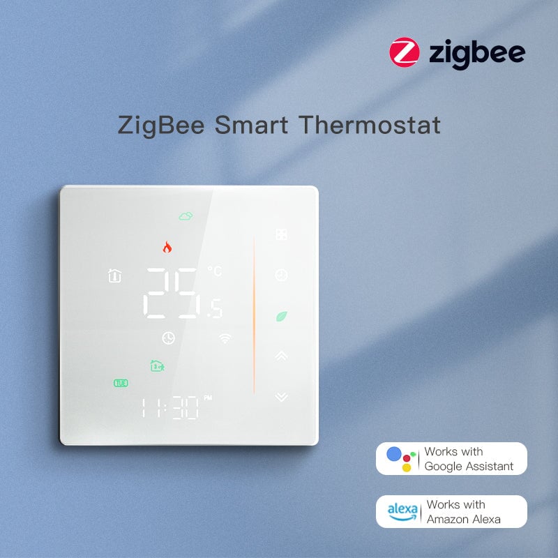 BSEED Zigbee érintős padlófűtés-termosztát integrált LED kijelzővel 1
