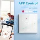 BSEED Zigbee érintős padlófűtés-termosztát integrált LED kijelzővel 3