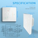 BSEED Zigbee érintős padlófűtés-termosztát integrált LED kijelzővel 4