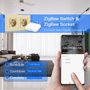 BSEED Zigbee-s okos EU konnektor fogyasztásméréssel, gyermekvédelemmel 7