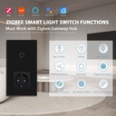 BSEED Zigbee érintős villanykapcsoló Zigbee EU konnektorral, fogyasztásméréssel 2