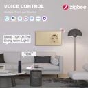 BSEED Zigbee érintős villanykapcsoló Zigbee EU konnektorral, fogyasztásméréssel 3